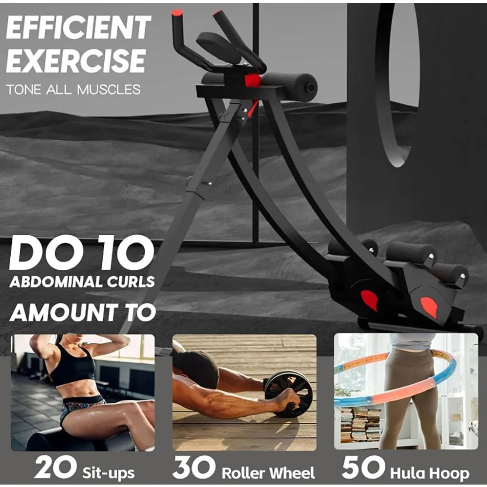 workout equipment for Home Gym Strength Training, Ab workout equipment, AB machine for stomach workout, Foldable