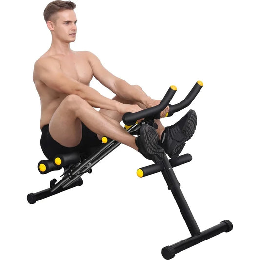 Machine de Fitness Ab pliable 12 en 1, équipement d'entraînement de base, Machine d'équitation réglable en hauteur, cuisses, fesses, façonnant l'abdomi