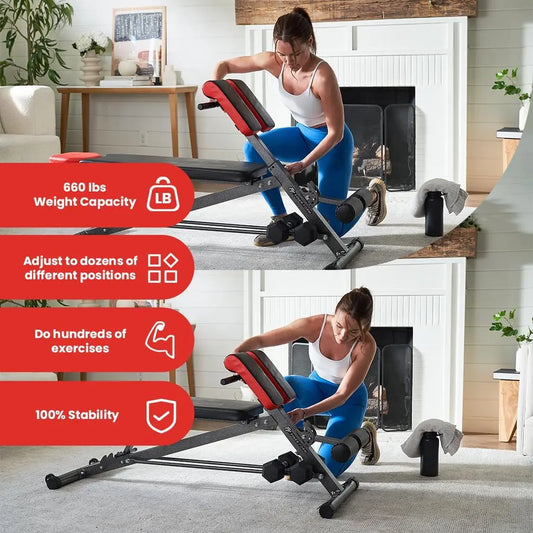 TotalPro Fitness Bench for Home Workouts