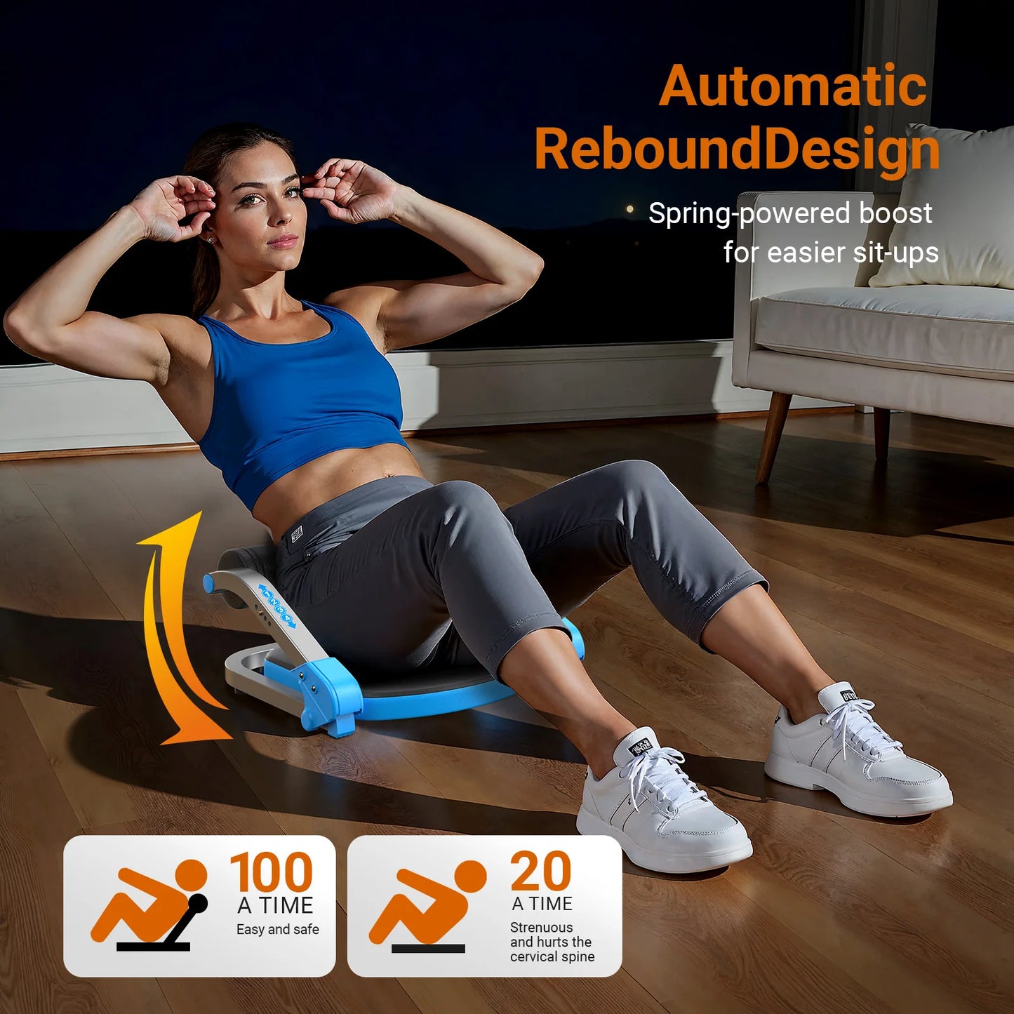 Power Crunch Seat – Adjustable Ab Workout Machine