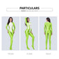 AMORESY femmes brillant à l'huile à manches longues Patchwork combinaison haute Stretch taille haute Yoga Pilates body Catsuit salopette