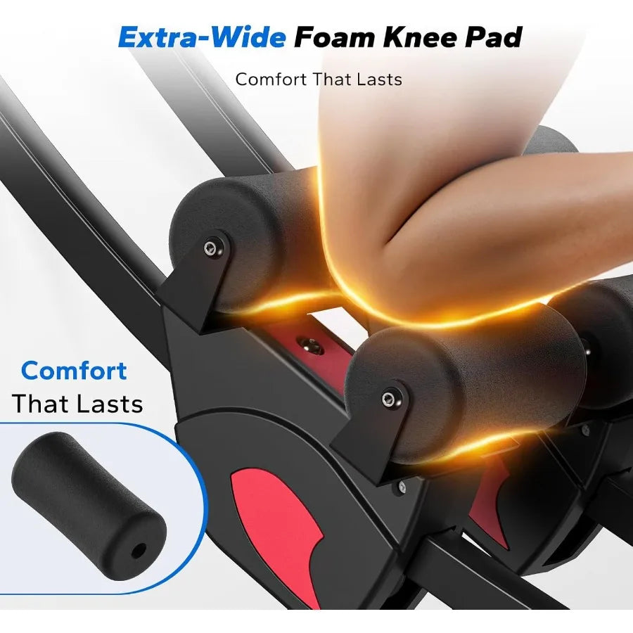 Machine Ab, Machine d'entraînement Ab réglable, équipement d'entraînement AB pour salle de sport à domicile, double pistes indépendantes pour grimpeur de montagne, pliable