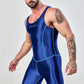 AMORESY – combinaison en satin lisse pour hommes, combinaison de surf en soie lisse, vêtements de sport de yoga, gilet, combinaison en cinq parties