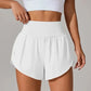 Short de Yoga pour femmes taille haute Sport Fitness 2 en 1 short d'entraînement pantalon de course short de Sport décontracté short de gymnastique à séchage rapide