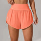 Short de Yoga pour femmes taille haute Sport Fitness 2 en 1 short d'entraînement pantalon de course short de Sport décontracté short de gymnastique à séchage rapide