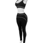 Été et printemps nouveau débardeur sans manches haut court costumes survêtements costumes pour femmes pantalons de mode femme solide Yoga 2 pièces ensembles 2025