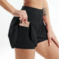 Short de Yoga pour femmes taille haute Sport Fitness 2 en 1 short d'entraînement pantalon de course short de Sport décontracté short de gymnastique à séchage rapide