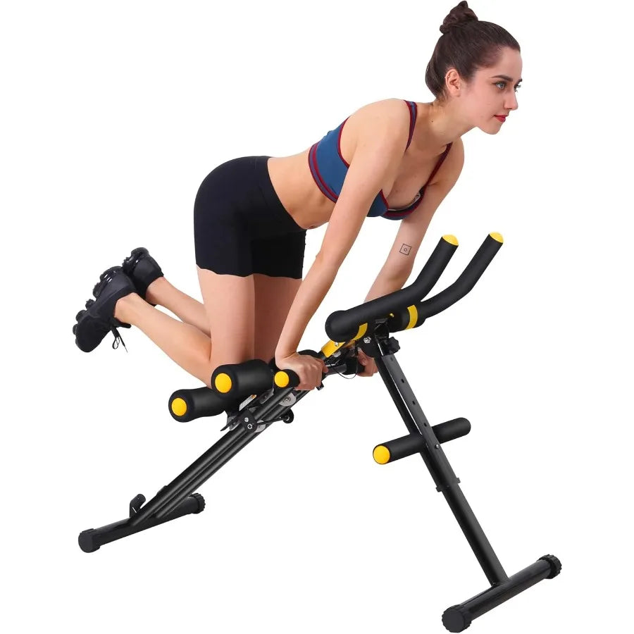 Machine de Fitness Ab pliable 12 en 1, équipement d'entraînement de base, Machine d'équitation réglable en hauteur, cuisses, fesses, façonnant l'abdomi
