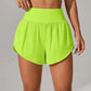 Short de Yoga pour femmes taille haute Sport Fitness 2 en 1 short d'entraînement pantalon de course short de Sport décontracté short de gymnastique à séchage rapide