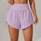 Short de Yoga pour femmes taille haute Sport Fitness 2 en 1 short d'entraînement pantalon de course short de Sport décontracté short de gymnastique à séchage rapide