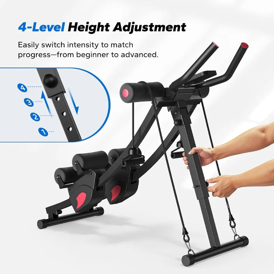 Foldable Ab Mountain Climber – Home Gym Core Trainer