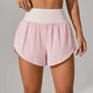 Short de Yoga pour femmes taille haute Sport Fitness 2 en 1 short d'entraînement pantalon de course short de Sport décontracté short de gymnastique à séchage rapide