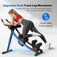 Ab Machine, Adjustable Ab Trainer Machine, AB Workout Equipment for Home Gym, Independent Dual Tracks for Mountain Climber, Fold