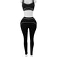 Été et printemps nouveau débardeur sans manches haut court costumes survêtements costumes pour femmes pantalons de mode femme solide Yoga 2 pièces ensembles 2025
