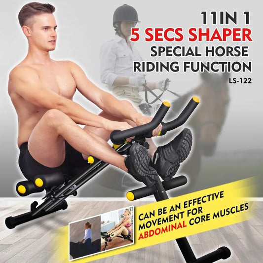 Machine de Fitness Ab pliable 12 en 1, équipement d'entraînement de base, Machine d'équitation réglable en hauteur, cuisses, fesses, façonnant l'abdomi