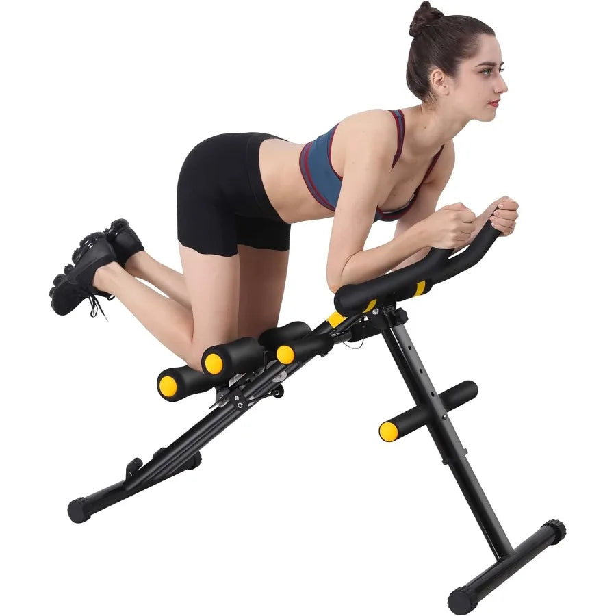 Machine de Fitness Ab pliable 12 en 1, équipement d'entraînement de base, Machine d'équitation réglable en hauteur, cuisses, fesses, façonnant l'abdomi