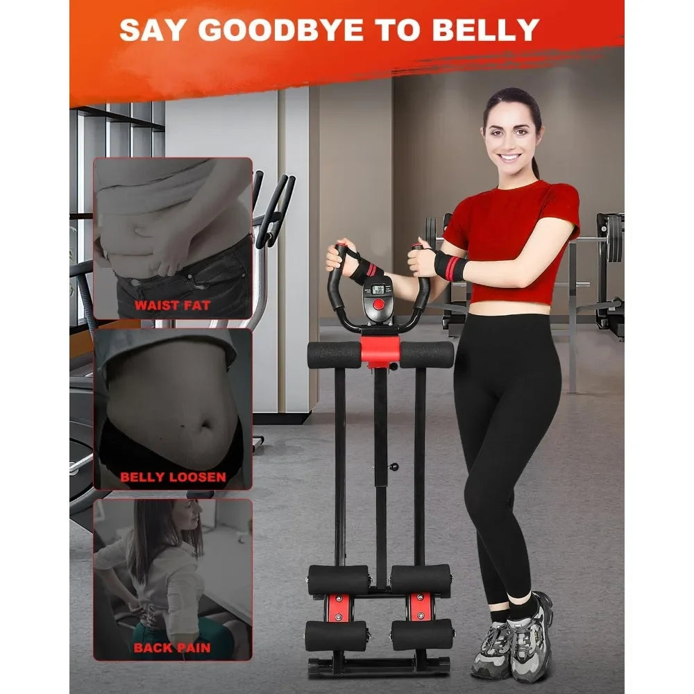 Machine, Adjustale Trainer for Home Gym, Ab Crunch Exercise Equipment for Beginner