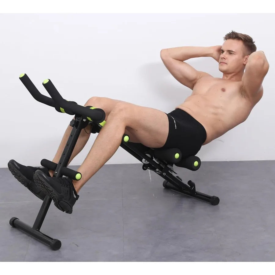 Machine de Fitness Ab pliable 12 en 1, équipement d'entraînement de base, Machine d'équitation réglable en hauteur, cuisses, fesses, façonnant l'abdomi