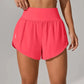 Short de Yoga pour femmes taille haute Sport Fitness 2 en 1 short d'entraînement pantalon de course short de Sport décontracté short de gymnastique à séchage rapide