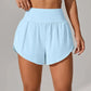 Short de Yoga pour femmes taille haute Sport Fitness 2 en 1 short d'entraînement pantalon de course short de Sport décontracté short de gymnastique à séchage rapide